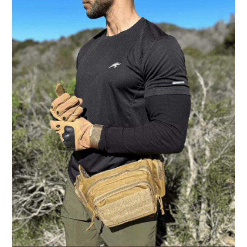 Edc Concealed Carry Fanny Pack - 1Pc Tas Pinggang Taktis Tahan Air