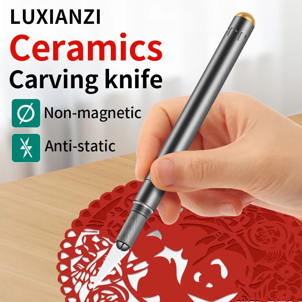 Pocket Knife Ceramic - LUXIANZI pisau ukir keramik, pisau kerajinan