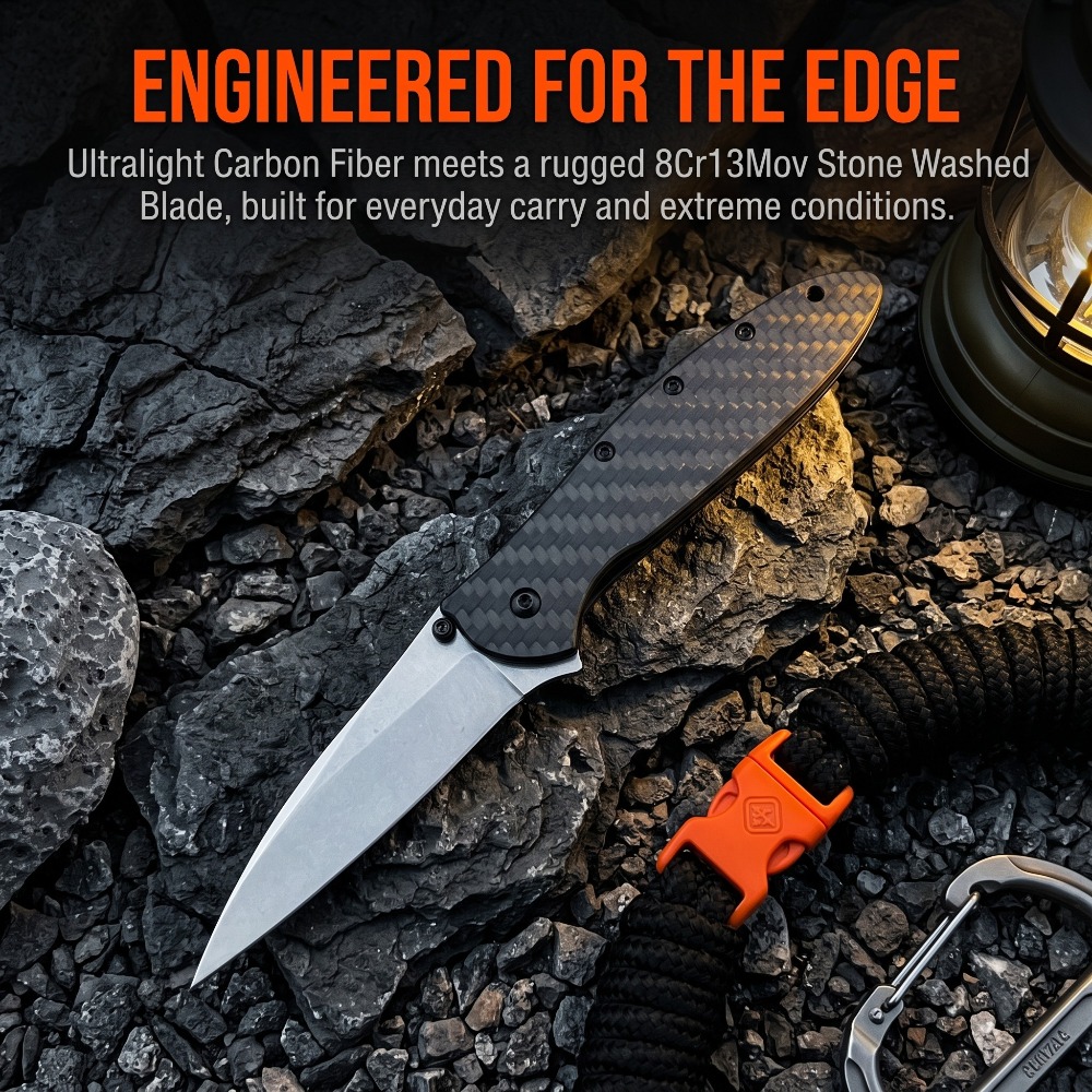 Everyday Carry (Edc) Knife - Pisau Lipat Saku 1660 untuk Penggunaan