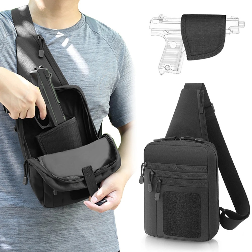 Tas Pistol Taktis Tas Penyimpa - Edc Concealed Carry Holster ulasan dan harga