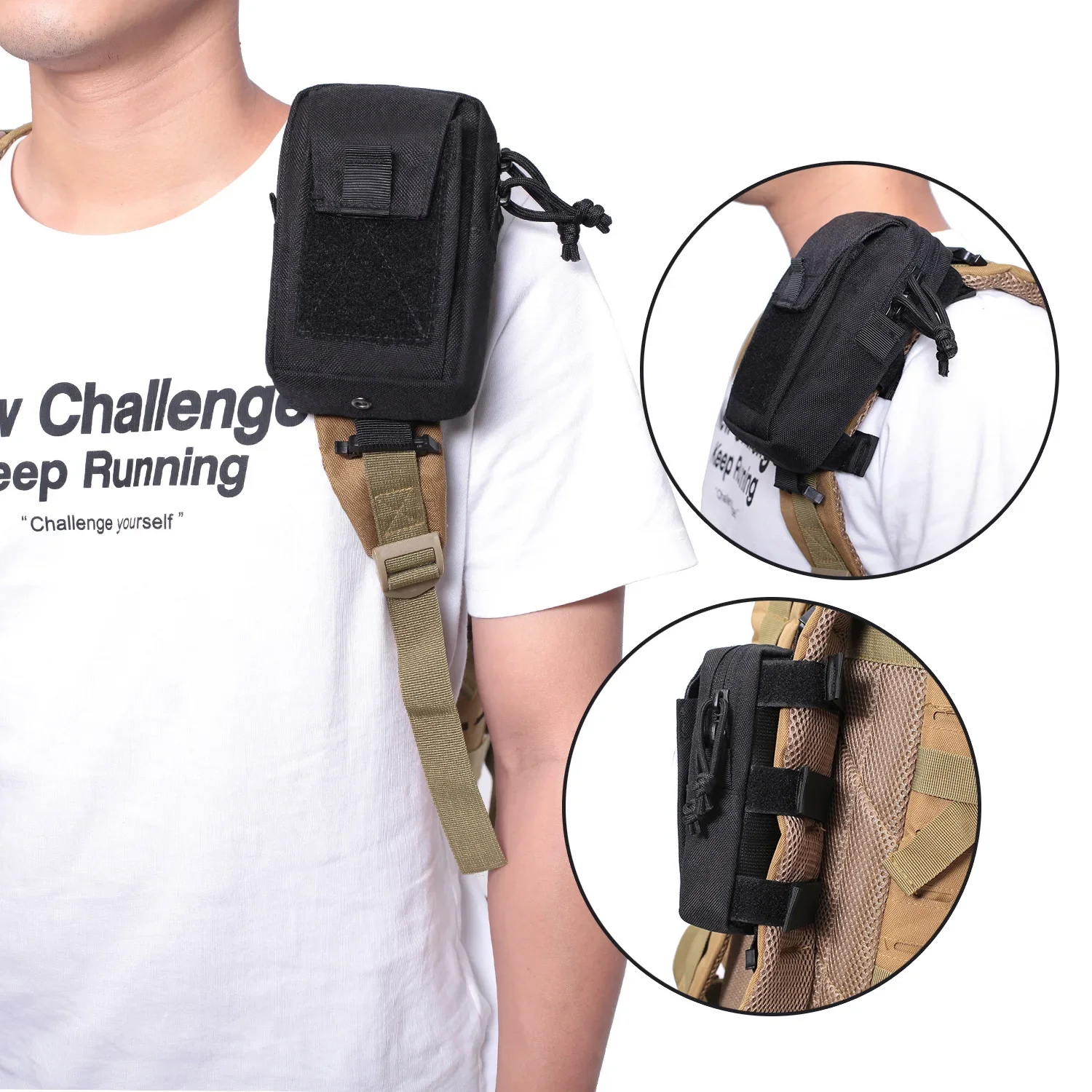 Tas Pinggang Molle dengan Tali - Edc Carry Belt ulasan dan harga