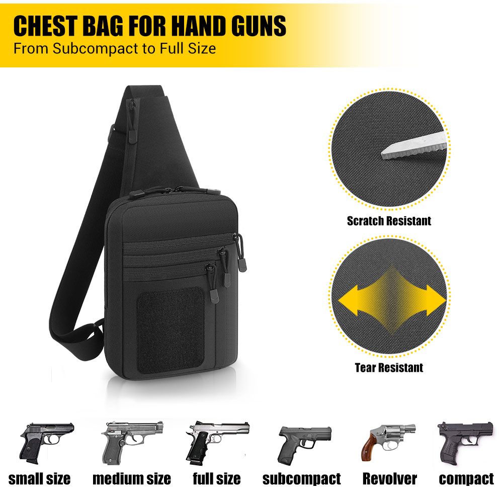 Tas Pistol Taktis Tas Penyimpa - Edc Concealed Carry Holster ulasan dan harga