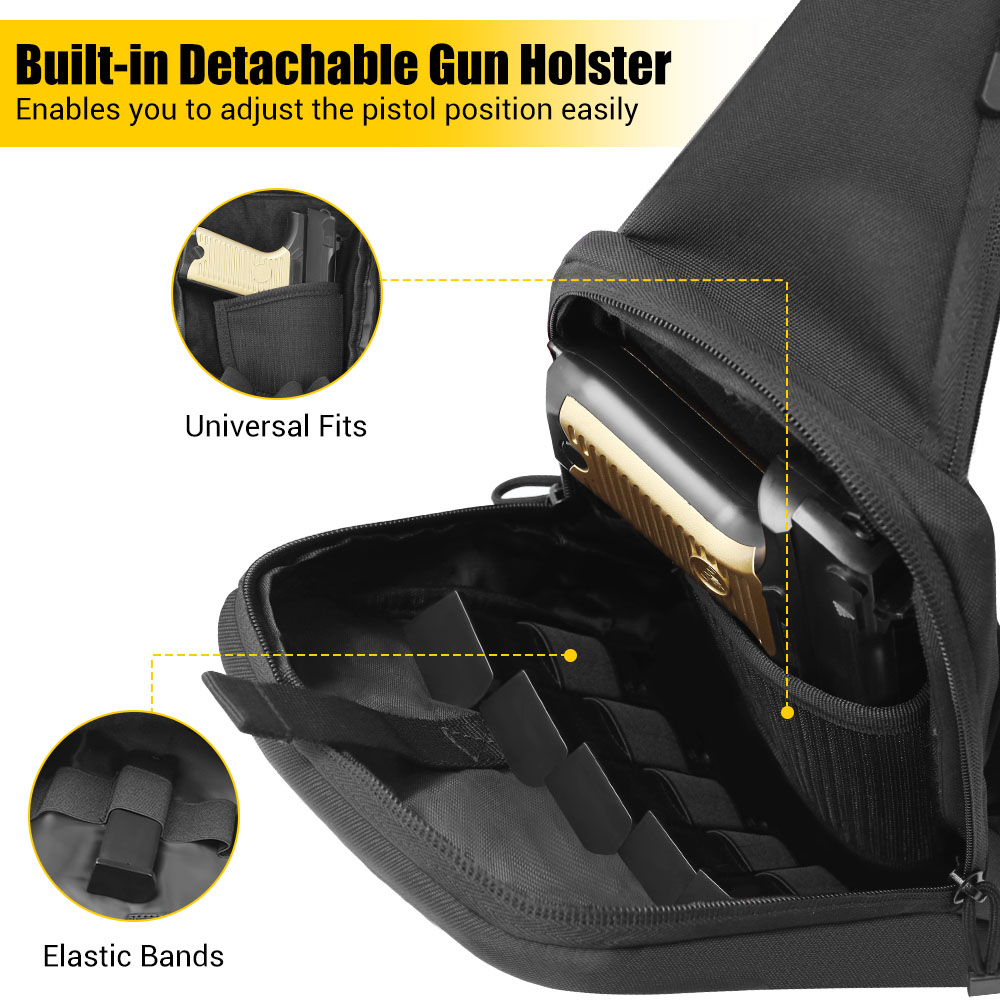 Tas Pistol Taktis Tas Penyimpa - Edc Concealed Carry Holster ulasan dan harga