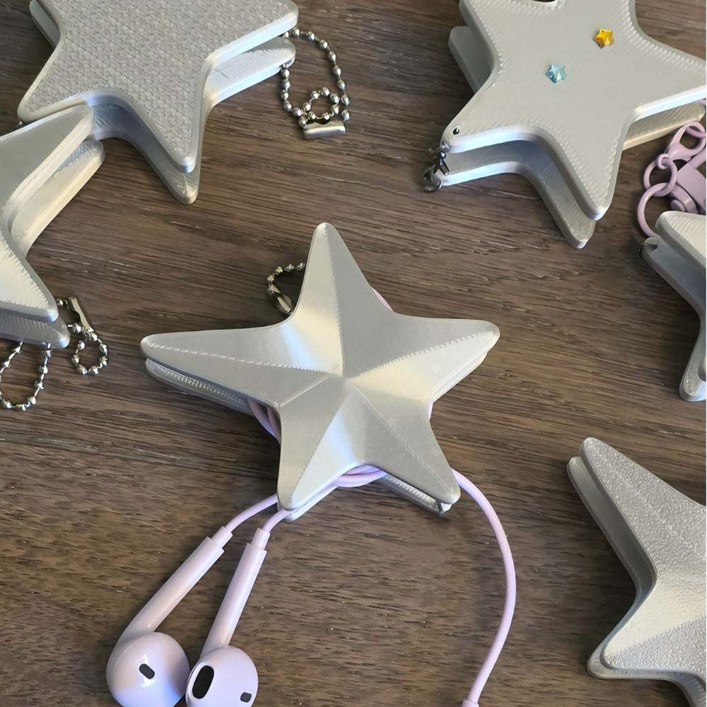 Penggulung Kabel 3D Star – Pen - Cable Winder Keychain ulasan dan harga