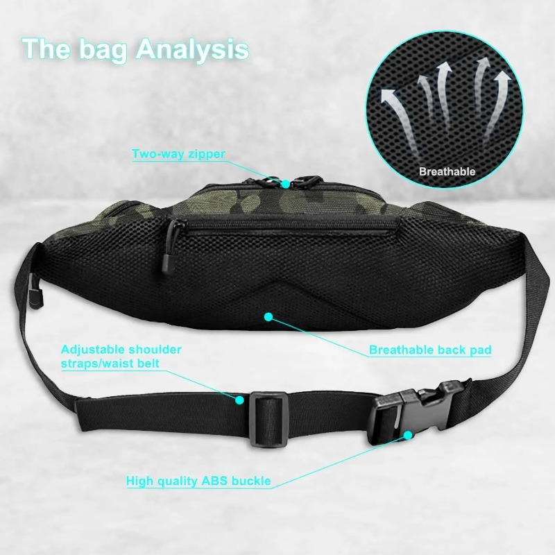 1Pc Tas Pinggang Taktis Tahan  - Edc Concealed Carry Fanny Pack ulasan dan harga