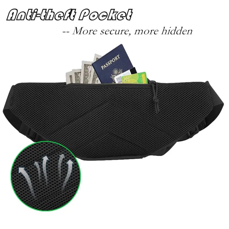 1Pc Tas Pinggang Taktis Tahan  - Edc Concealed Carry Fanny Pack ulasan dan harga