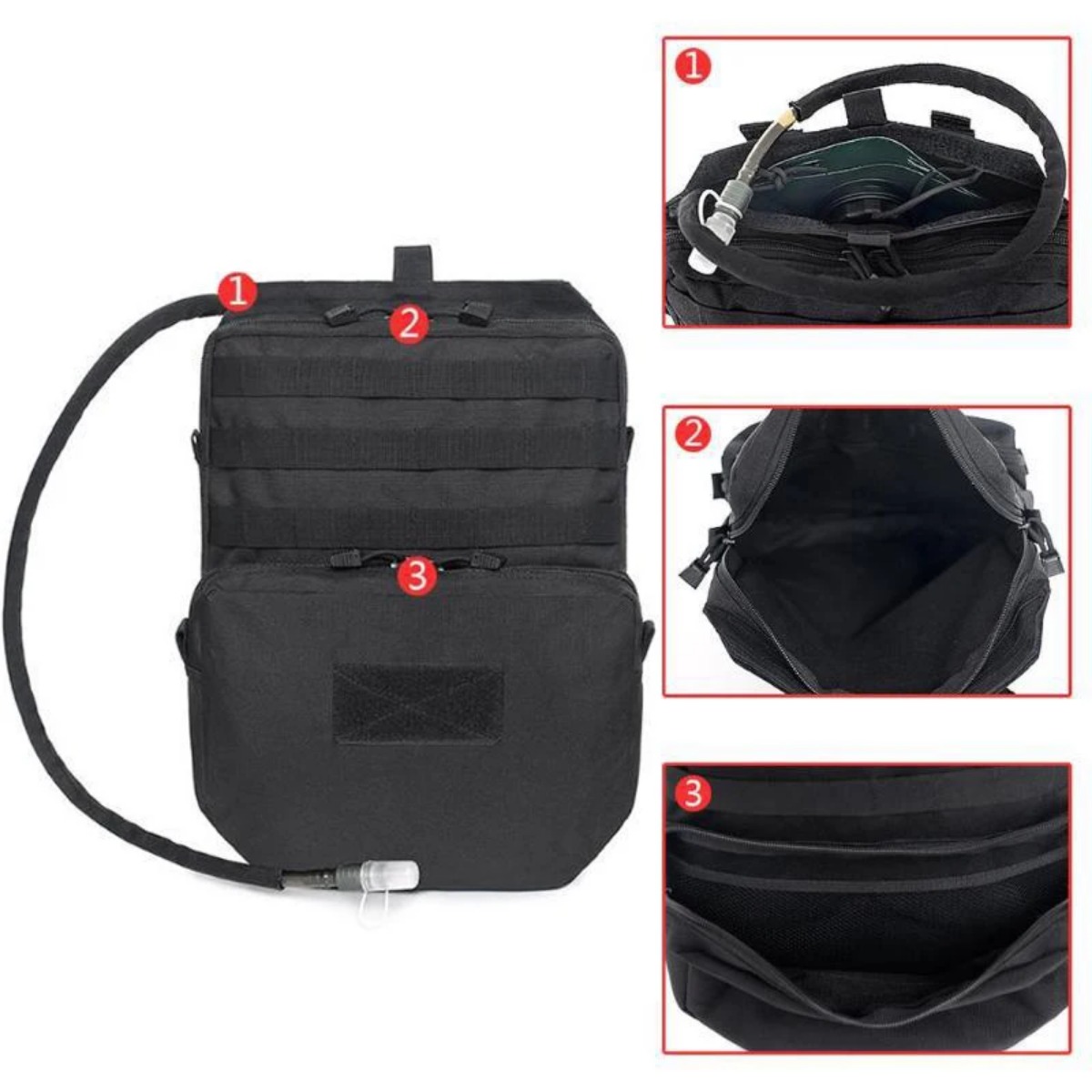 Tas Molle luar ruangan, ransel - Edc Deep Carry ulasan dan harga