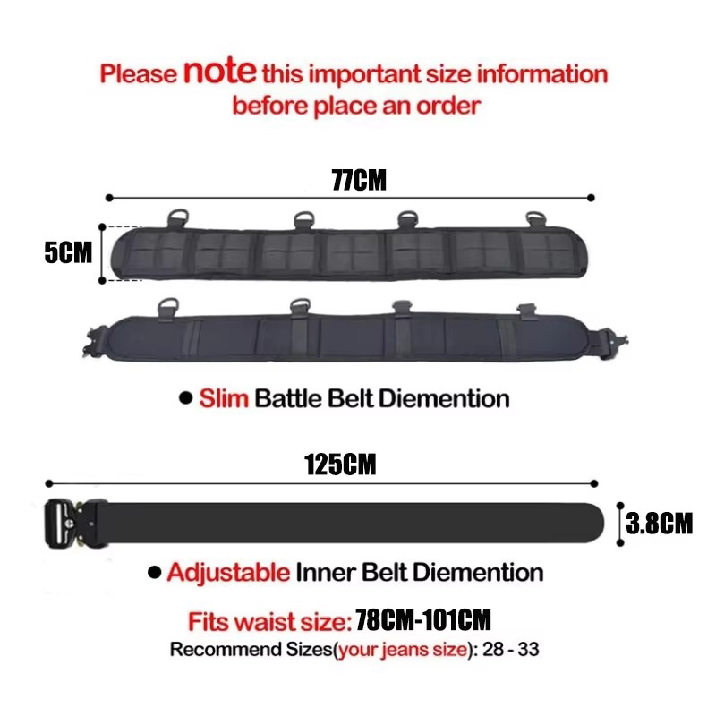 Sabuk Nilon Taktis Lepas Cepat - Edc Carry Belt ulasan dan harga
