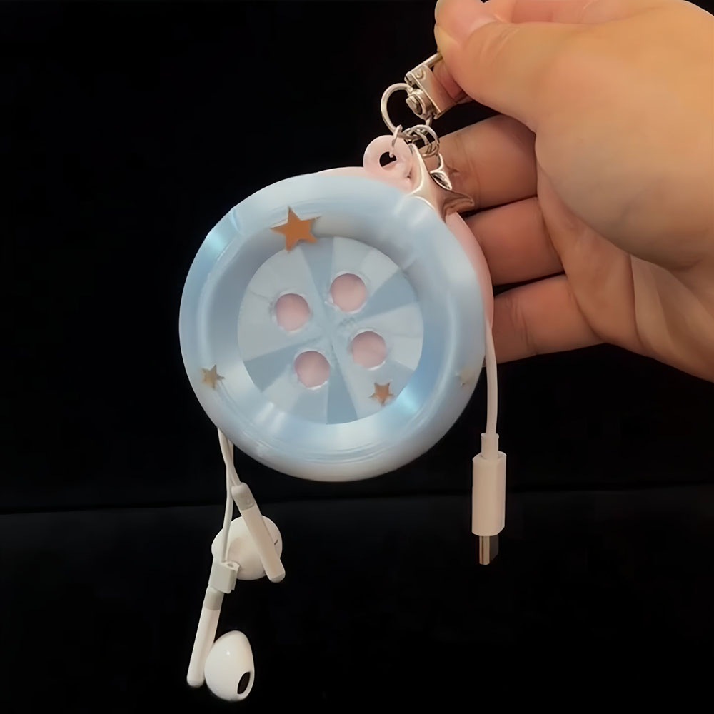 Penjepit Kabel Earphone, Gantu - Cable Winder Keychain ulasan dan harga