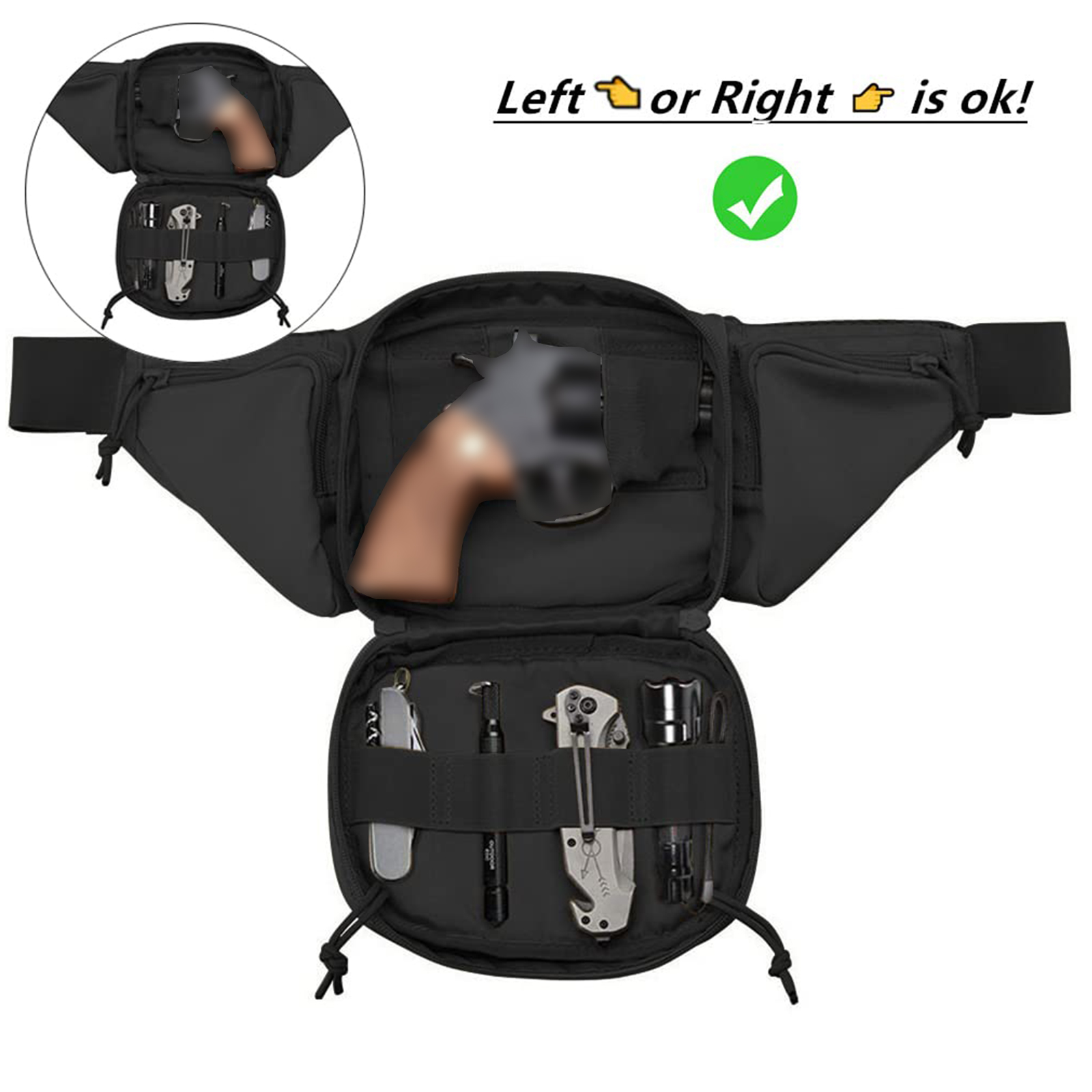 Tas Pinggang Taktis Sarung Pis - Edc Concealed Carry Holster ulasan dan harga